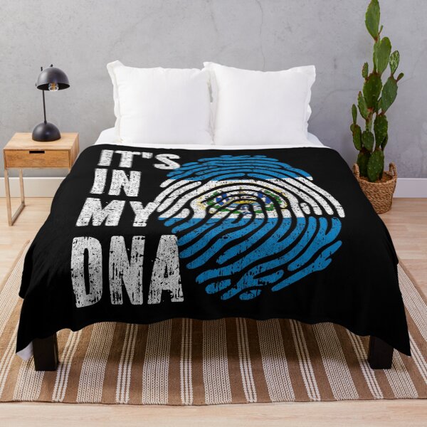 Item preview, IT'S IN MY DNA El Salvador Flag Roots designed and sold by CosmoKitsch.