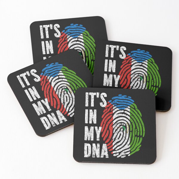 Item preview, IT'S IN MY DNA Equatorial Guinea Flag Roots designed and sold by CosmoKitsch.
