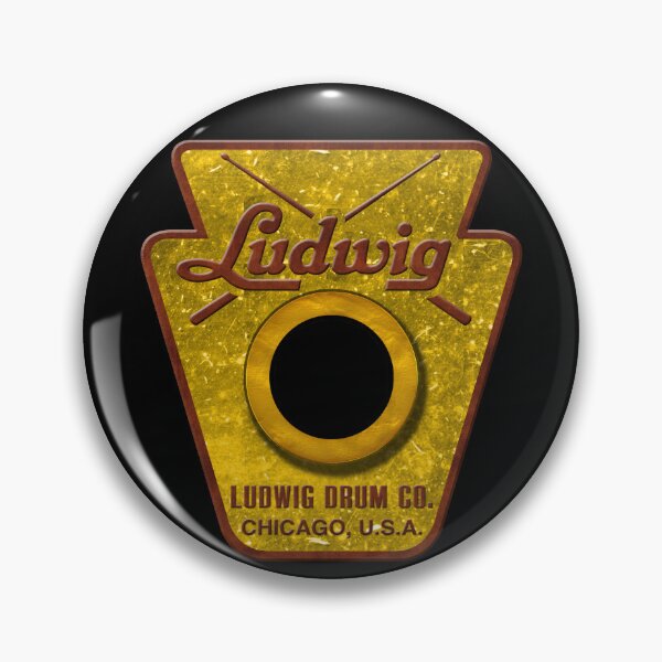 Item preview, Ludwig Drum Badge designed and sold by Lonesome Dog Art.