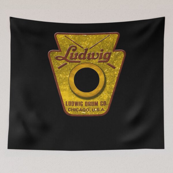 Item preview, Ludwig Drum Badge designed and sold by Lonesome Dog Art.