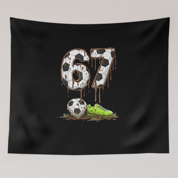 Item preview, Soccer 67 Six Seven Meme Boys Teens Kids Gen Alpha Slang 6 7 designed and sold by Juansustait.
