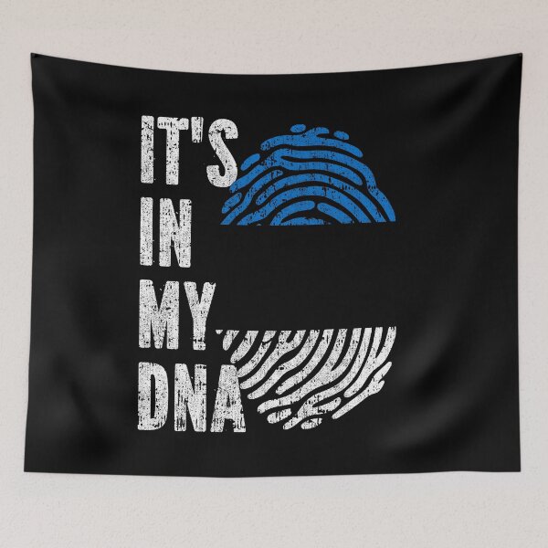 Item preview, IT'S IN MY DNA Estonia Flag Roots designed and sold by CosmoKitsch.