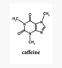Koffein-Molekül Fotodruck
