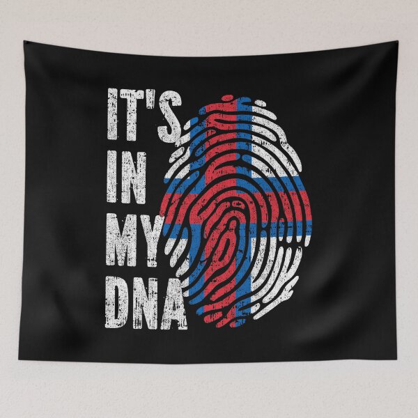 Item preview, IT'S IN MY DNA Faroe Islands Flag Roots designed and sold by CosmoKitsch.