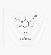 Koffein-Molekül Wandbehang