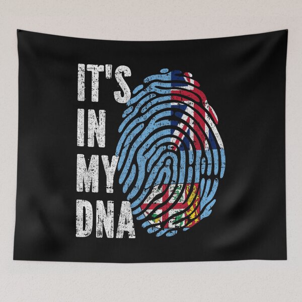Item preview, IT'S IN MY DNA Fiji Flag Roots designed and sold by CosmoKitsch.