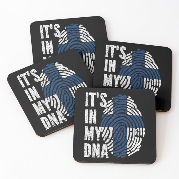 Item preview, IT'S IN MY DNA Finland Flag Roots designed and sold by CosmoKitsch.
