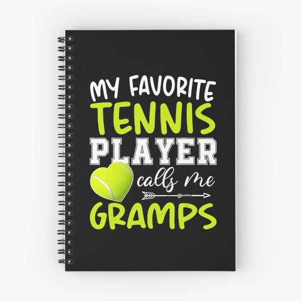 Item preview, My Favorite Tennis Player Calls Me Gramps Tennis Grandpa Quote Typography designed and sold by WayTBeenkenArt.
