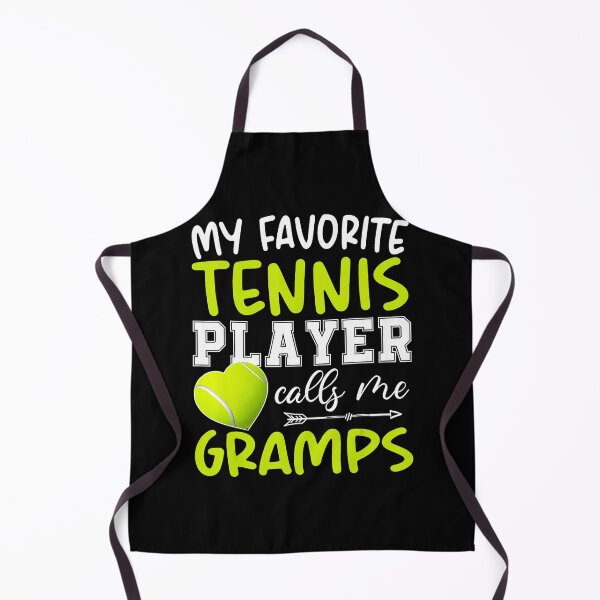 Item preview, My Favorite Tennis Player Calls Me Gramps Tennis Grandpa Quote Typography designed and sold by WayTBeenkenArt.