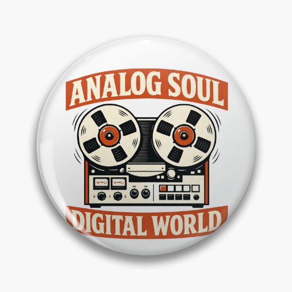 Item preview, Analog Soul Digital World Vintage Reel-to-Reel Tape Recorder Shirt designed and sold by Forged in the Warp.