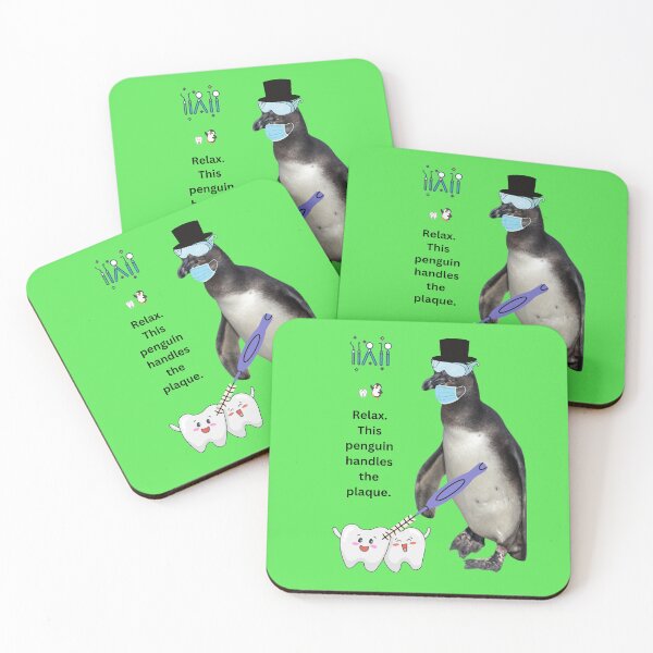 Item preview, Kopie von Kopie von Kopie von Kopie von Kopie von Kopie von Penguin Dentist Collection - Want sparkling white teeth? – This penguin does. designed and sold by Katja LebenFreude.