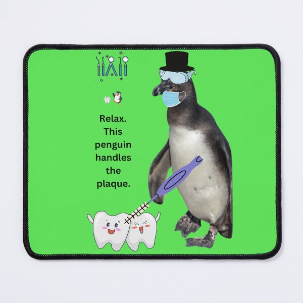 Item preview, Kopie von Kopie von Kopie von Kopie von Kopie von Kopie von Penguin Dentist Collection - Want sparkling white teeth? – This penguin does. designed and sold by Katja LebenFreude.