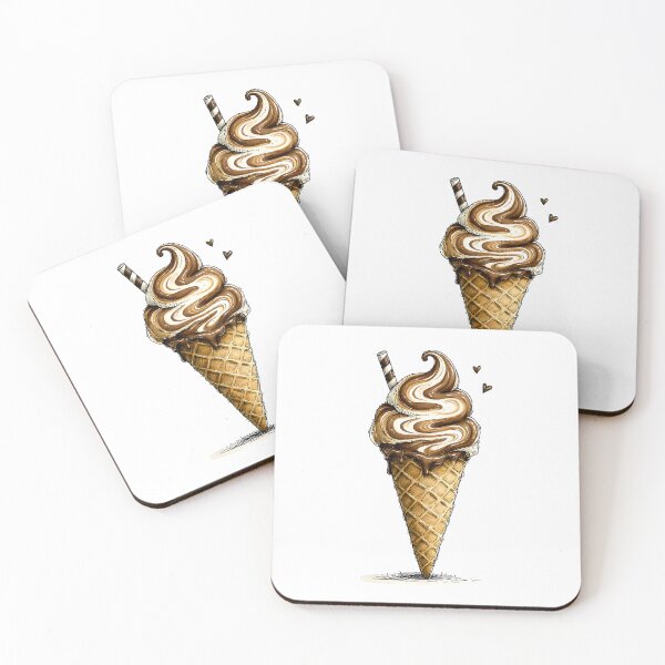 Item preview, Chocolate ice cream with latte coffee flavor designed and sold by MaciejRudzinsky.