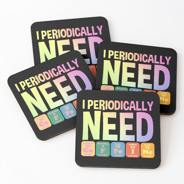 Item preview, I Periodically Need Caffeine Chemistry Humor Science Gift designed and sold by ScienceCorner.