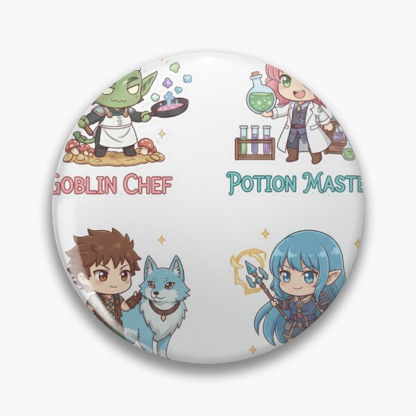 Item preview, Isekai role stickers. designed and sold by Jaime1422.