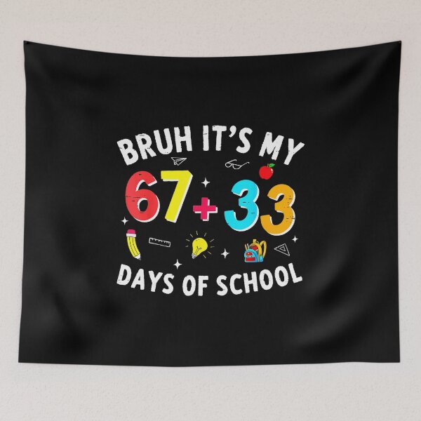 Item preview, Bruh It’s My 67+33 Days of School 100 Days School Milestone Fun designed and sold by gladysenglish.