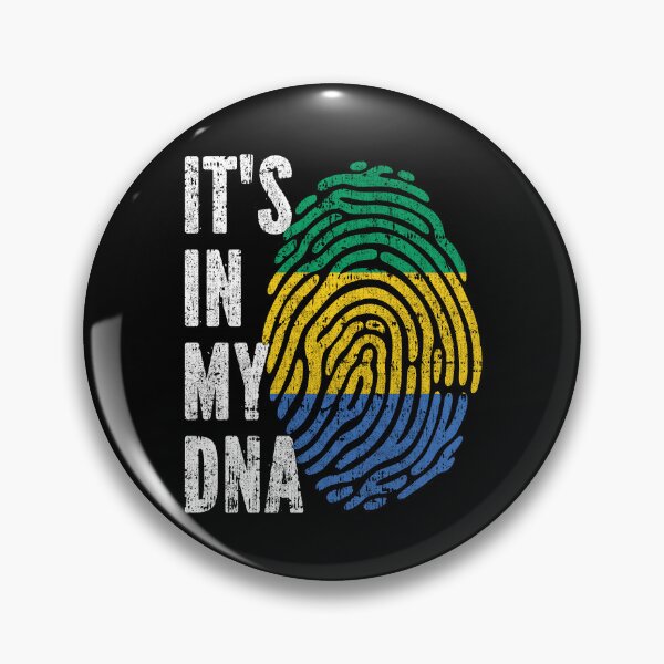 Item preview, IT'S IN MY DNA Gabon Flag Roots designed and sold by CosmoKitsch.