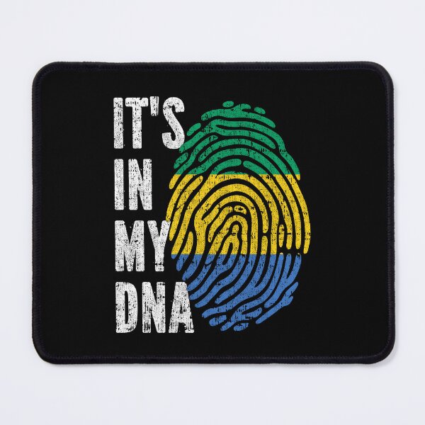 Item preview, IT'S IN MY DNA Gabon Flag Roots designed and sold by CosmoKitsch.