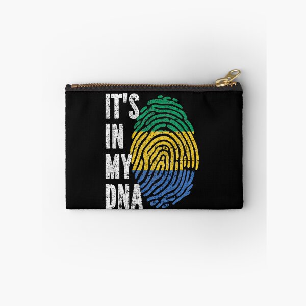 Item preview, IT'S IN MY DNA Gabon Flag Roots designed and sold by CosmoKitsch.