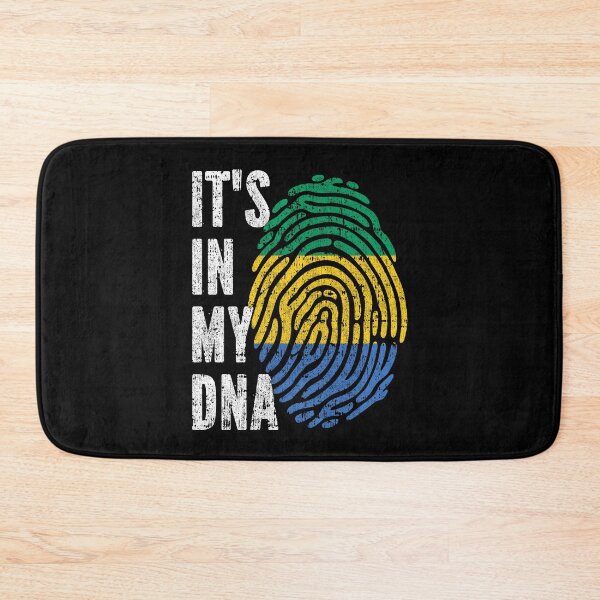Item preview, IT'S IN MY DNA Gabon Flag Roots designed and sold by CosmoKitsch.