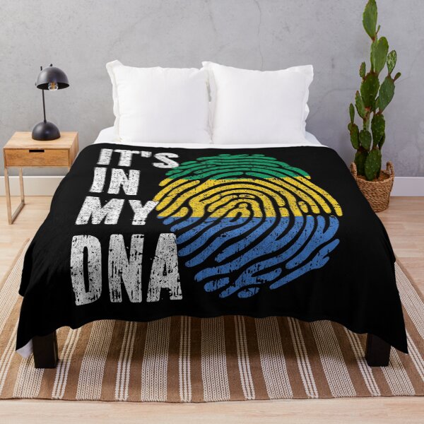 Item preview, IT'S IN MY DNA Gabon Flag Roots designed and sold by CosmoKitsch.