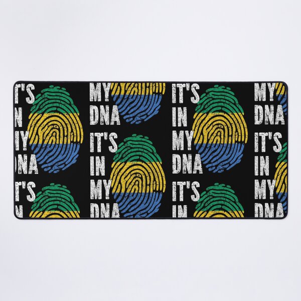 Item preview, IT'S IN MY DNA Gabon Flag Roots designed and sold by CosmoKitsch.