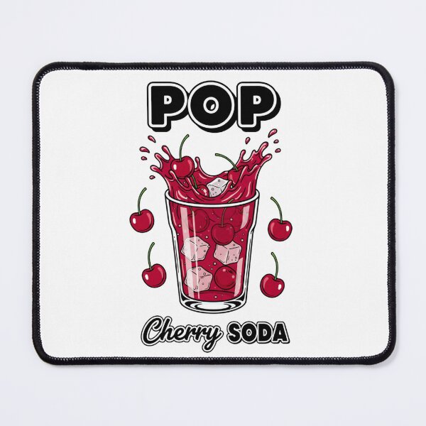 Item preview, POP Cherry Soda – Playful Retro Drink Illustration designed and sold by C3J7.