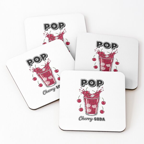 Item preview, POP Cherry Soda – Playful Retro Drink Illustration designed and sold by C3J7.