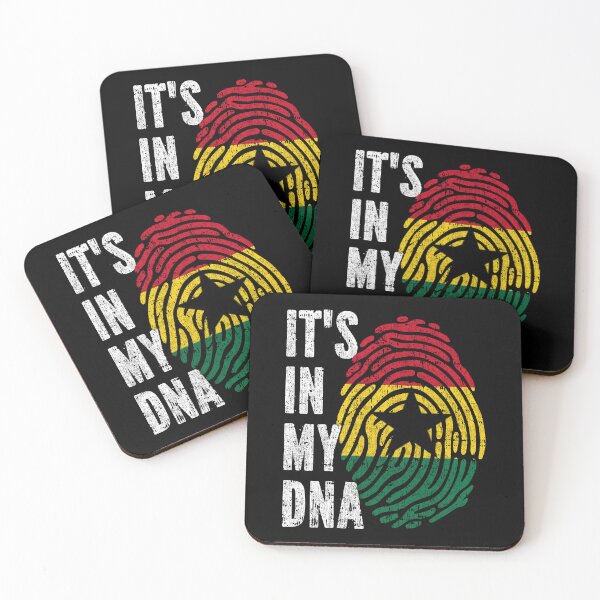 Item preview, IT'S IN MY DNA Ghana Flag Roots designed and sold by CosmoKitsch.