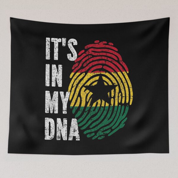 Item preview, IT'S IN MY DNA Ghana Flag Roots designed and sold by CosmoKitsch.