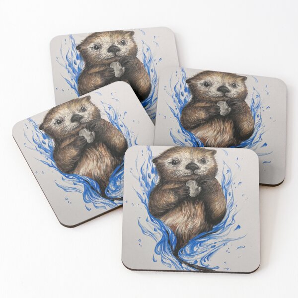 Item preview, Cute Sea Otter Holding a Shell designed and sold by Artbythree.