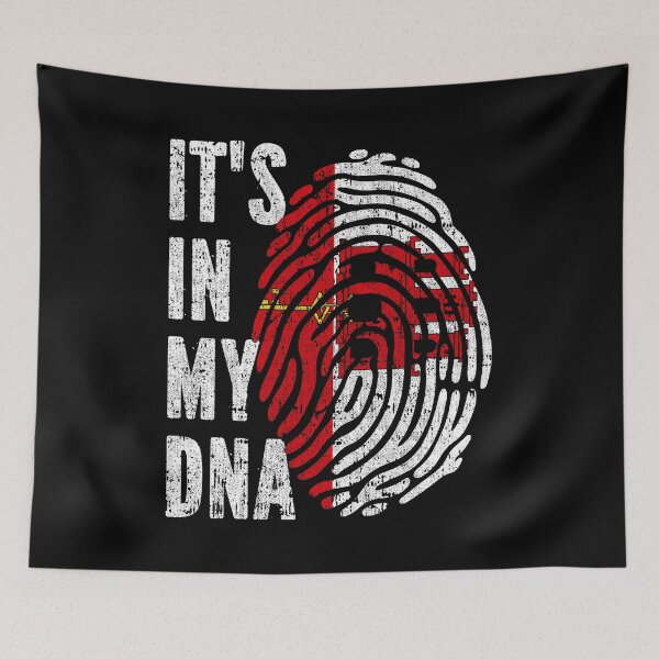 Item preview, IT'S IN MY DNA Gibraltar Flag Roots designed and sold by CosmoKitsch.