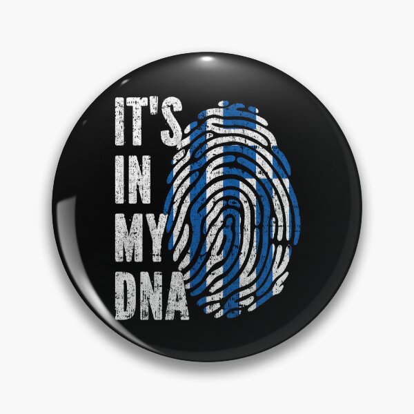 Item preview, IT'S IN MY DNA Greece Flag Roots designed and sold by CosmoKitsch.