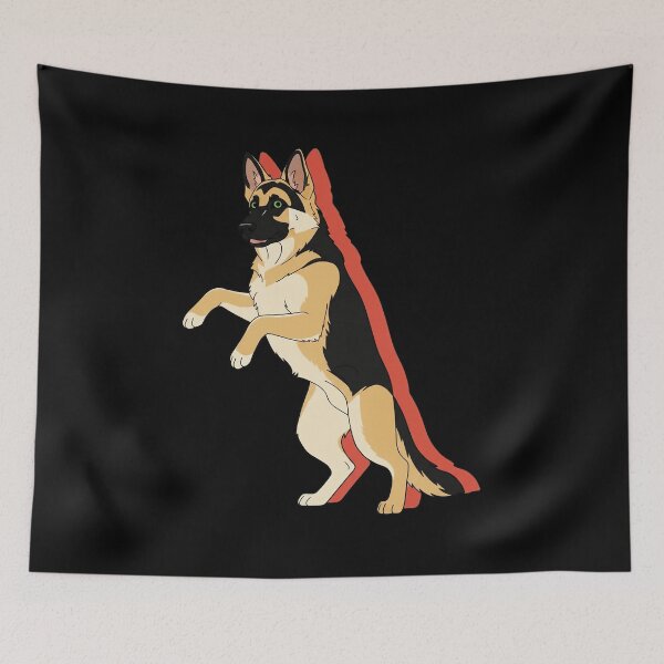 Item preview, Dancing Dog Cartoon Retro Outline Illustration designed and sold by JEFDodsonArt.