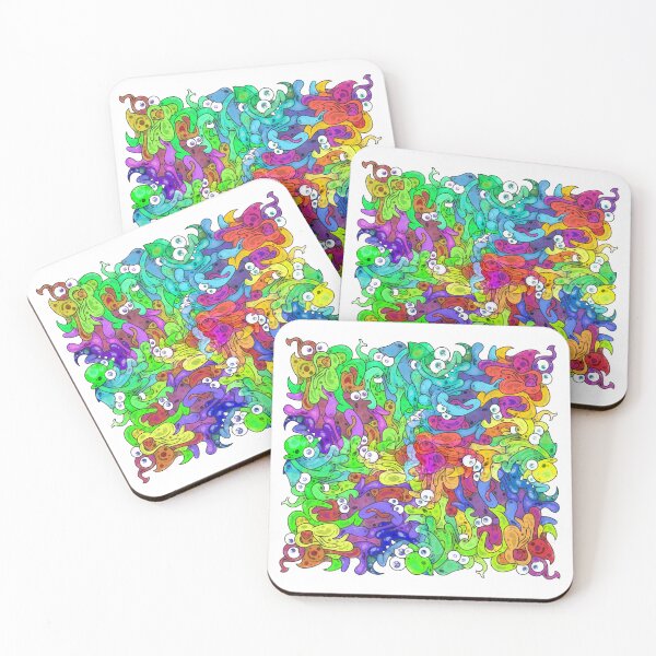 Item preview, Creature #61c - Symmetrical mix of sea jelly creatures designed and sold by liquid-print.
