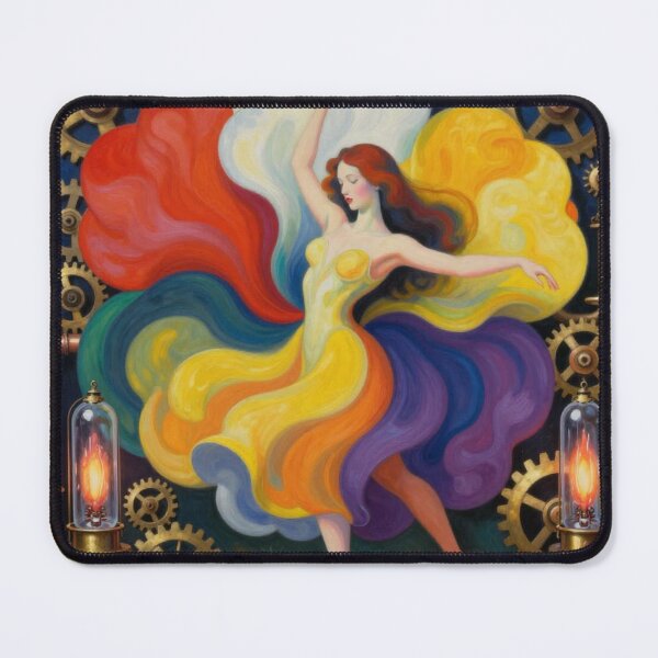 Item preview, A wild dance of colors – Georgia O’Keeffe inspired Abstract Dance Art designed and sold by FotoworldEdel.