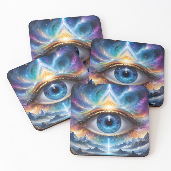 Item preview, The Seer – Spiritual Visionary Art Illustration | Fantasy Quote Design designed and sold by PrithviApparels.