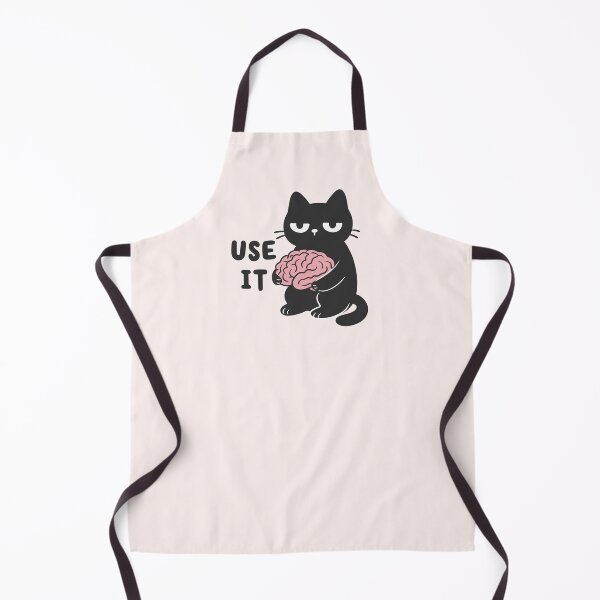 Item preview, use your brain annoyed black cat designed and sold by kaybowzie.