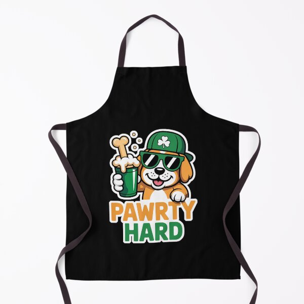 Item preview, Pawrty Hard - Shamrock Pup Cartoon Fun and Lucky Dog designed and sold by NaturEdeN.