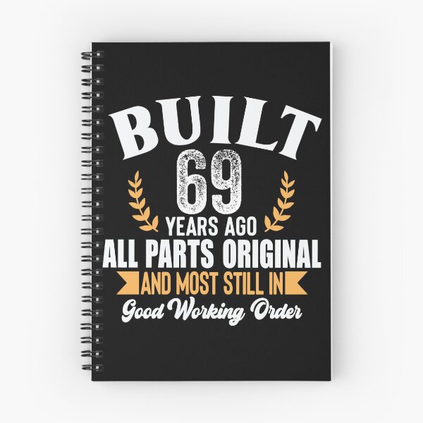 Item preview, Built 69 Years Ago – Vintage 69th Birthday Shirt) designed and sold by popcorntot.