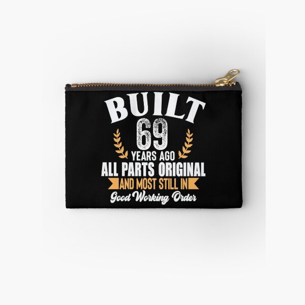 Item preview, Built 69 Years Ago – Vintage 69th Birthday Shirt) designed and sold by popcorntot.