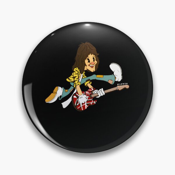 Item preview, Eddie Van Halen 1930S Rubberhose Cuphead Cartoon Style  designed and sold by posh22.