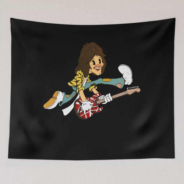Item preview, Eddie Van Halen 1930S Rubberhose Cuphead Cartoon Style  designed and sold by posh22.