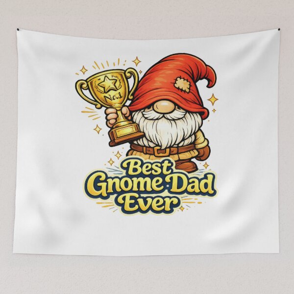 Item preview, Best Gnome Dad Ever – Cute Fantasy Father Tribute Illustration designed and sold by Moriarty's Digital Visions.