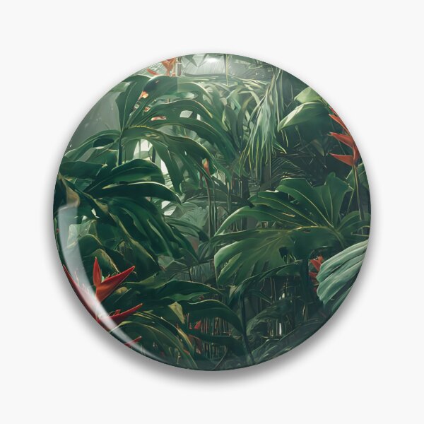 Item preview, Lush tropical jungle landscape wallpaper designed and sold by arthubgirl.