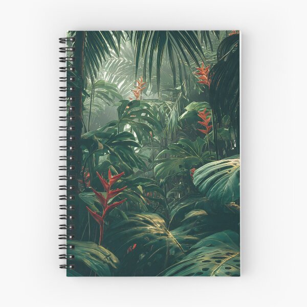 Item preview, Lush tropical jungle landscape wallpaper designed and sold by arthubgirl.