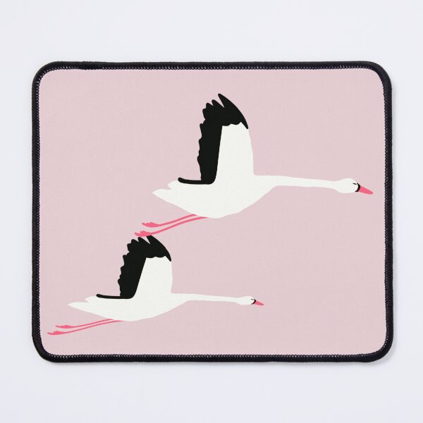 Item preview, Flying storks, pink, stylized drawing designed and sold by janara-studio.