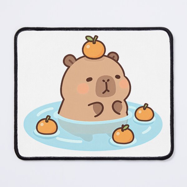 Item preview, Capybara chilling in water designed and sold by Kimicute.