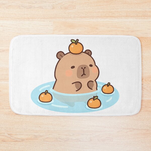 Item preview, Capybara chilling in water  designed and sold by Kimicute.