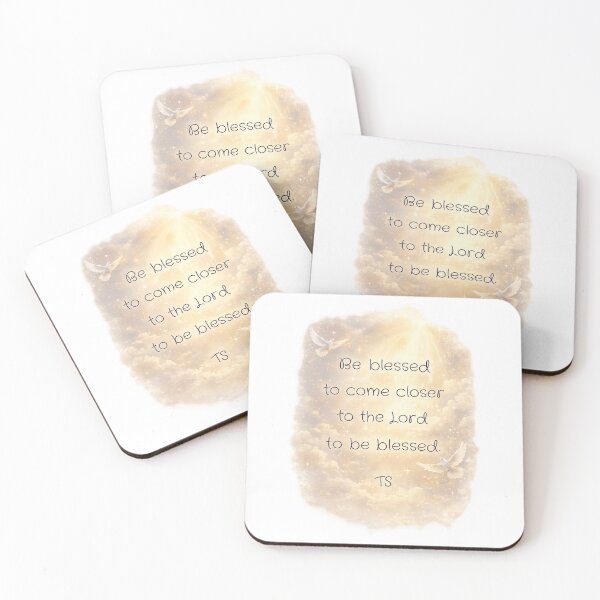 Item preview, Be Blessed to Come Closer to the Lord, Christian Inspirational Wall Art with Doves and Heavenly Light, Faith Quote designed and sold by TerScott.